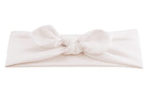 White baby head wrap for girls from By Bella Boutique.